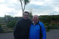 Mit Norman Wood, ex Ryder Cup Spieler & mein Boss in Royal Guernsey 1983 - 1986